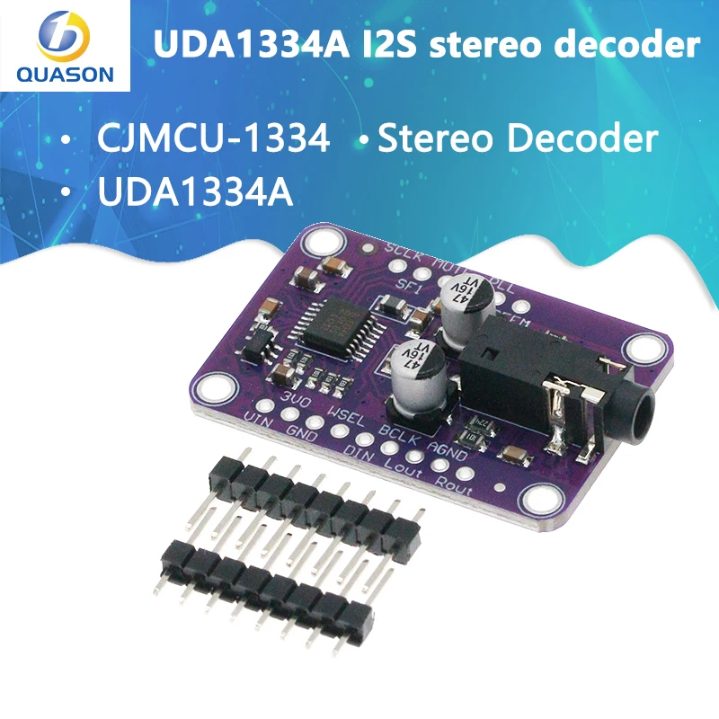 DAC Module 1334 UDA1334A I2S DAC Audio Stereo Decoder Module Board For Arduino 3.3V - 5V