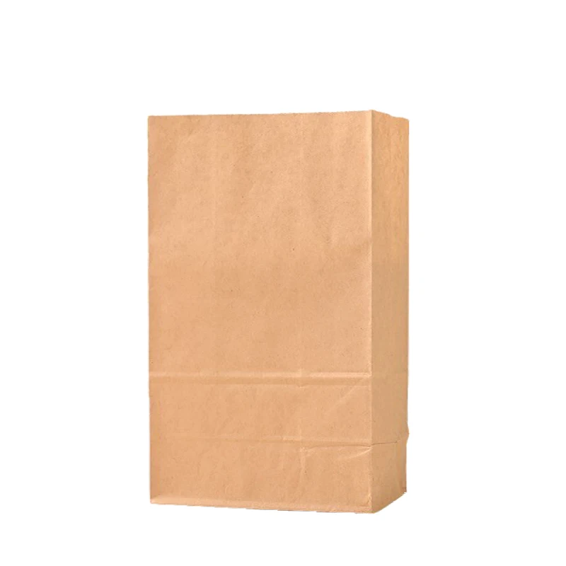 10/30/50/100pcs Brown Kraft Paper Bag Food Vegetables Shopping Bag Candy Package Kraft Lunch Bag Grocery Cookie Bread Bucket Bag