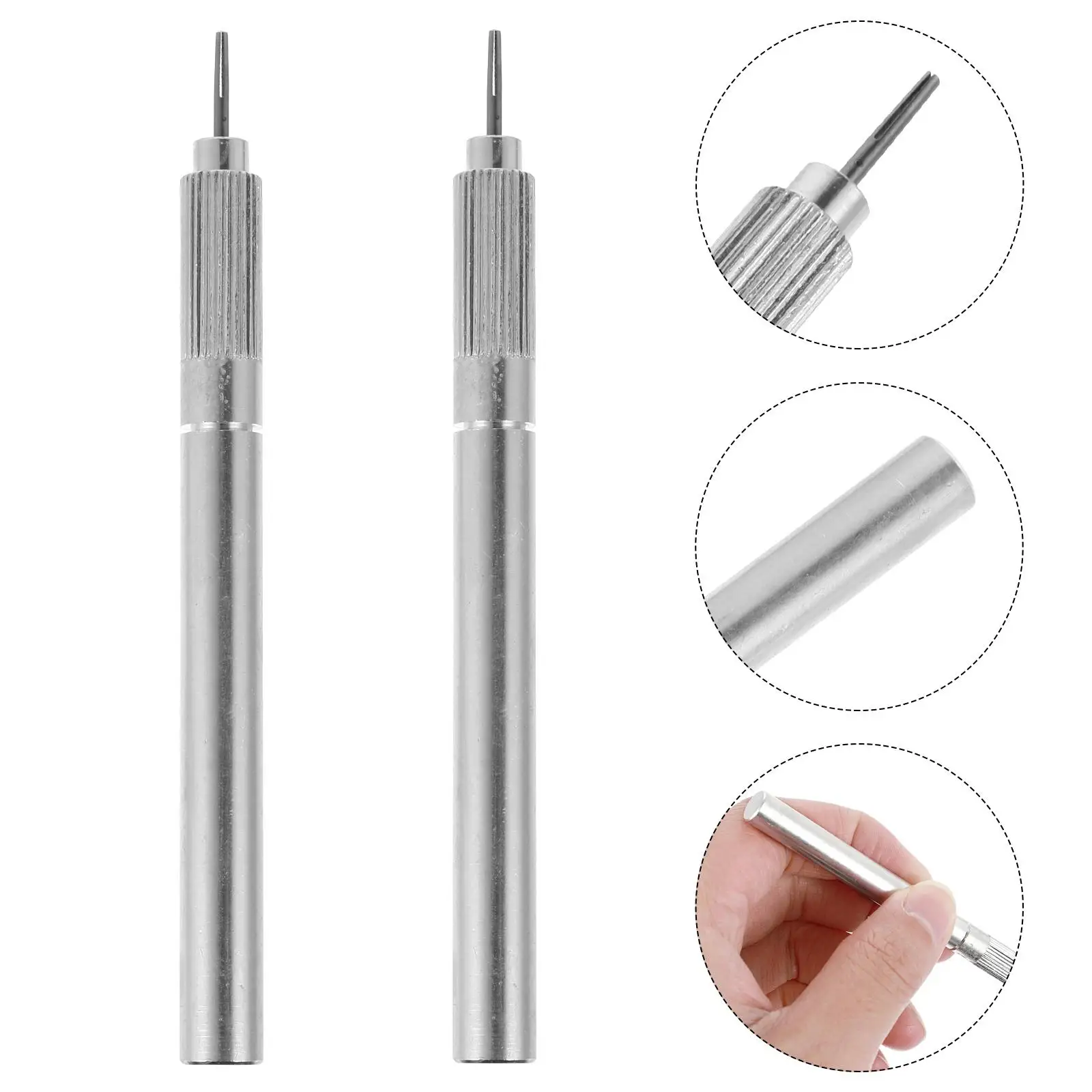 2PCS Metal Quilling Durable Silver Paper Curling Tool DIY Accessory Craft Quilting Tool For Home Party Wall