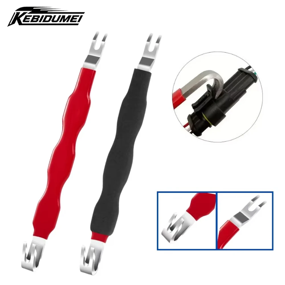 Herramienta portátil KEBIDUMEI para separar y extraer conectores de terminales eléctricos de automóviles, removedor de enchufes de arneses de cableado para reparación y mantenimiento de automóviles
