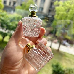 Empty Refillable Perfume Dropper Bottle Car Perfume Bottle Gift Crystal Decoration Vintage Crystal Essential Oil Bottle