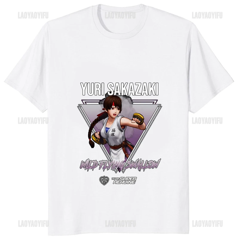 King of Fighters XV Graphic Kawaii Kula Diamond Printed Waifu Tshirt Streetwear Otaku T Shirt Fighting Technology Game Male Tees