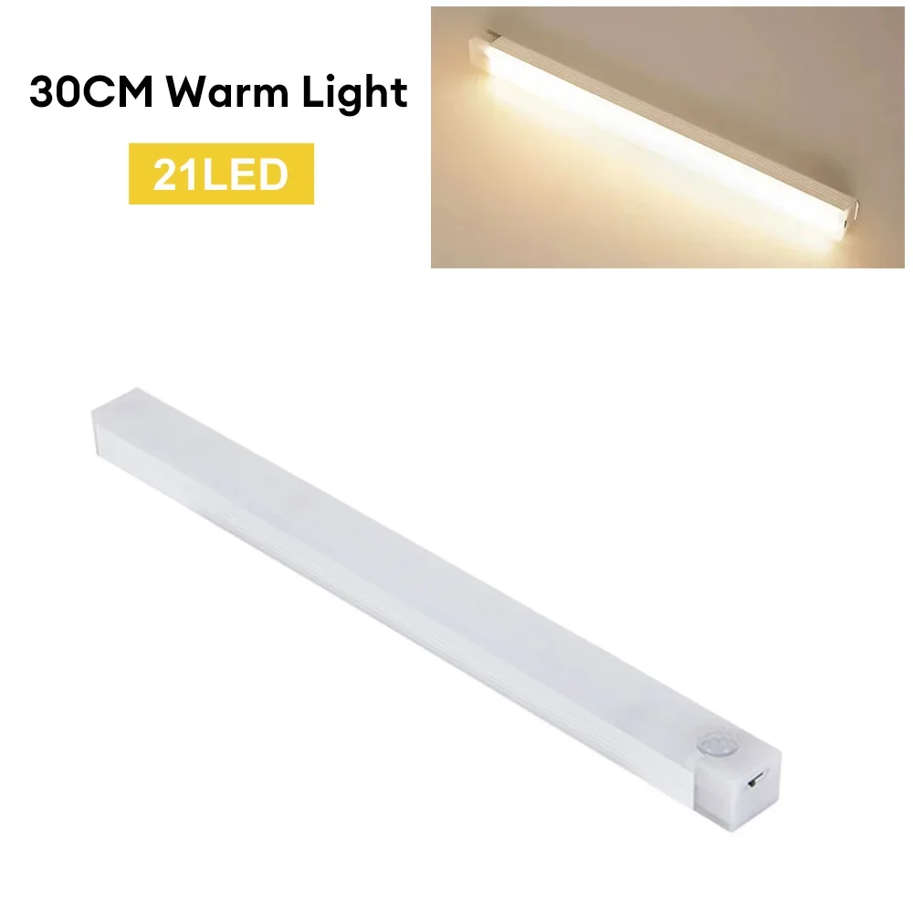 LED-bewegingssensorlicht Draadloos LED-nachtlampje Type C Oplaadbaar licht Kast Garderobelamp Trapverlichting voor keuken