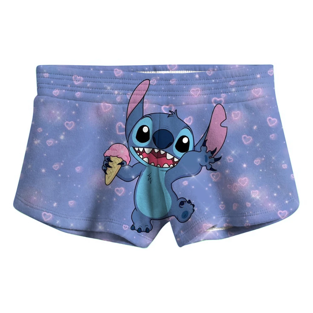 أزياء الصيف الأطفال السراويل ديزني غرزة طباعة بناطيل الشواطئ فضفاضة سريعة الجافة تنفس الرباط ملابس الأطفال #4