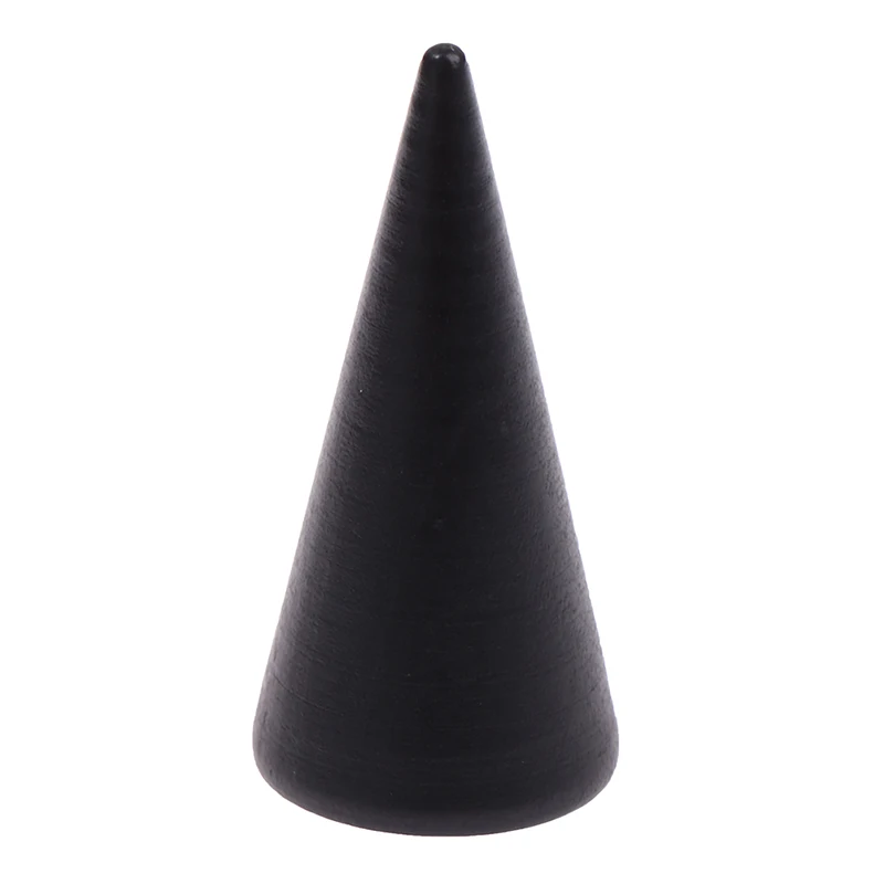 Wholesale Wooden Ring Holder Display Cone Rack Finger Ring Jewelry Stand Storage Organizer