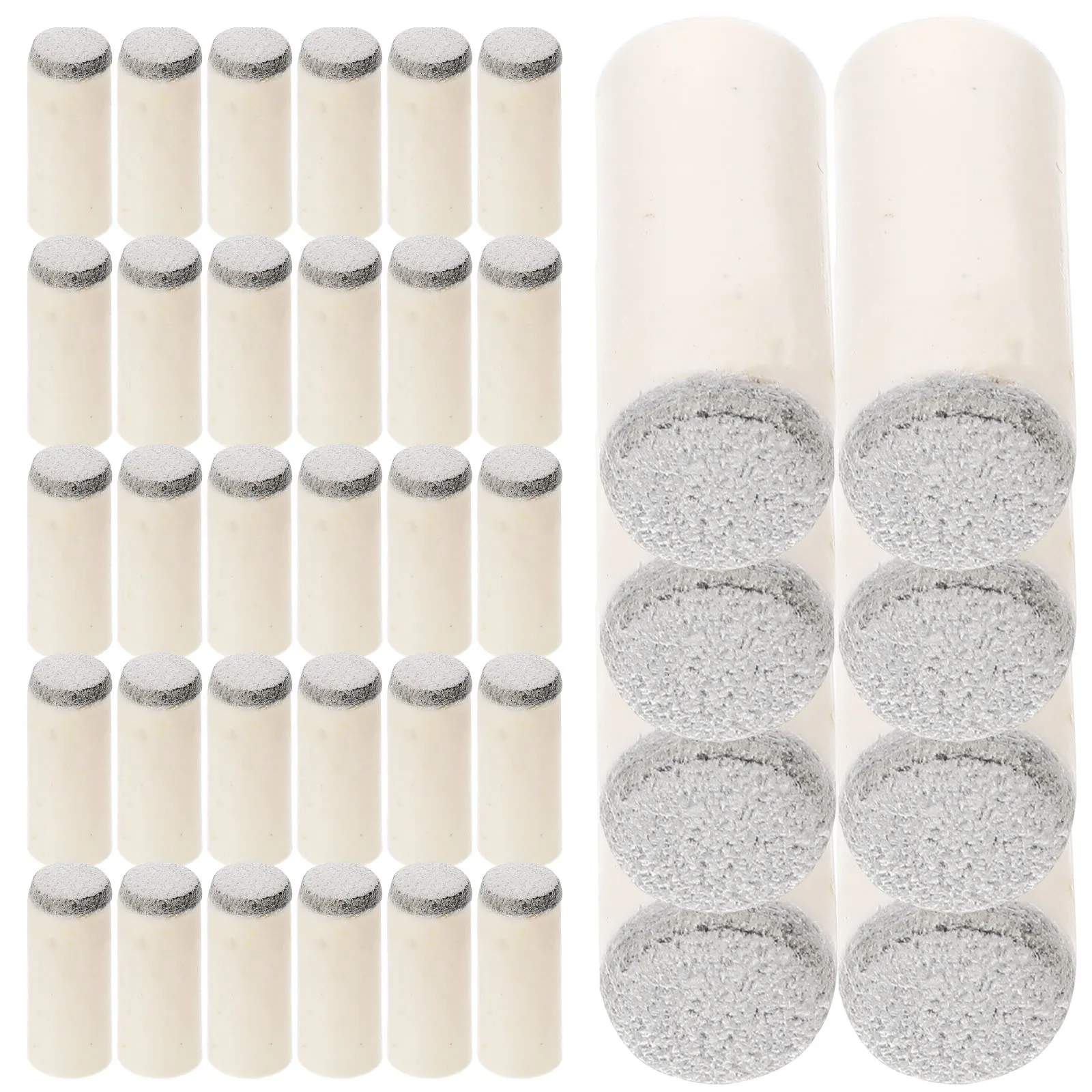 

100Pcs Replaceable Cue Tips Resistant Billiard Supplies Effort Saving Installation Perfect Details
