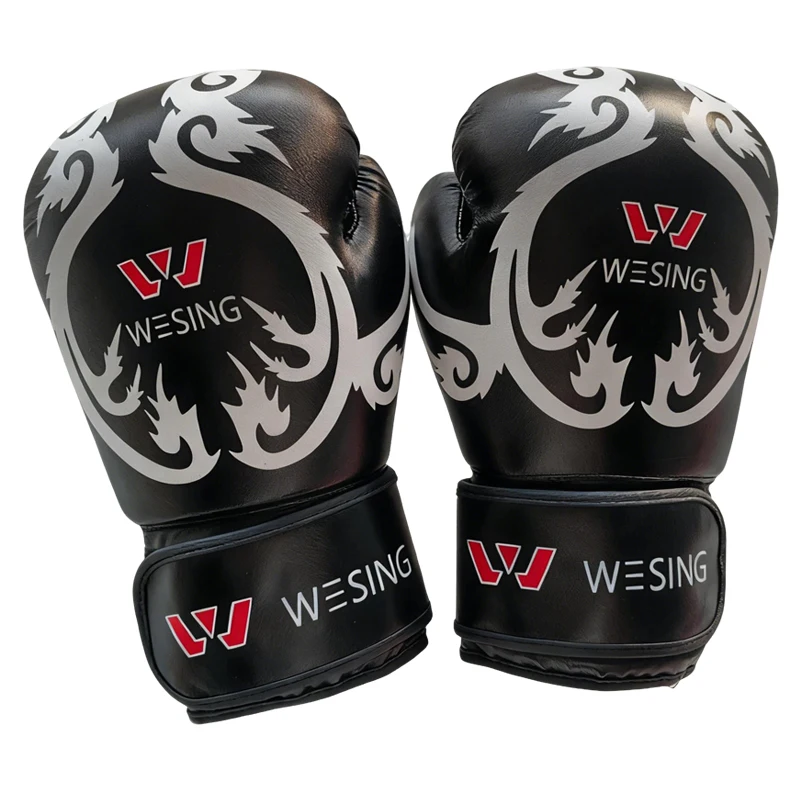 

Боксерские перчатки с полным пальцем из искусственной кожи, прочные тренировочные перчатки для боевых искусств для мужчин и женщин, спарринг, ММА, кикбоксинг