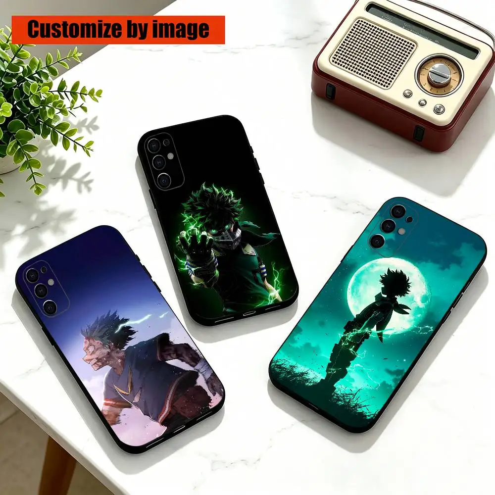 Lzuku M-Midoriya My Hero A-Academia  Phone Case For Samsung S25,S24,S21,S22,S23,S30,Ultra,S20,Plus,Fe,Lite,Note,10,Black Cover