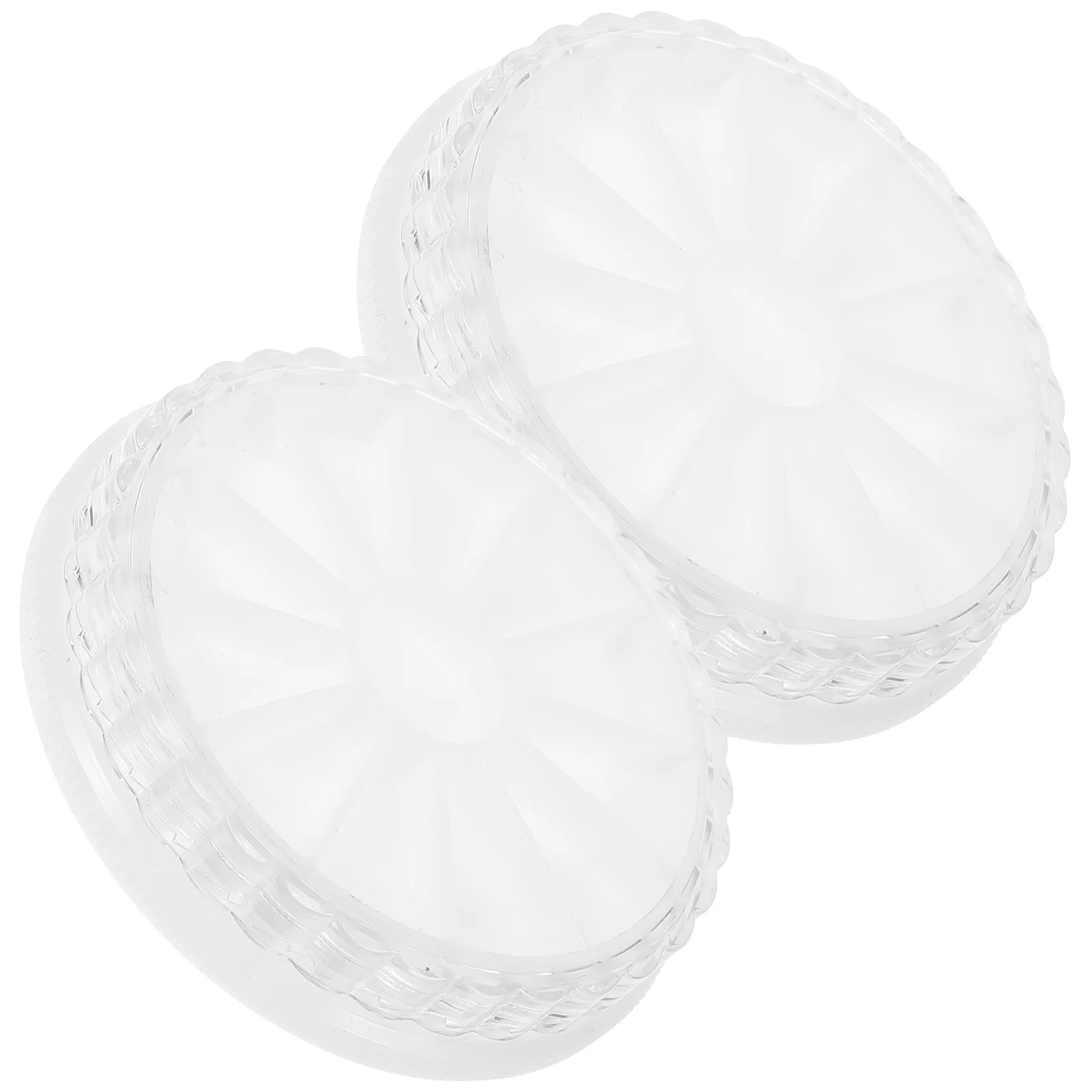 2 قطعة صندوق منظم أحجار كريمة الأظافر عالي المتانة من البلاستيك حقيبة تخزين فنية للأظافر حامل ملحقات مانيكير فارغ للاستخدام المنزلي في الصالونات