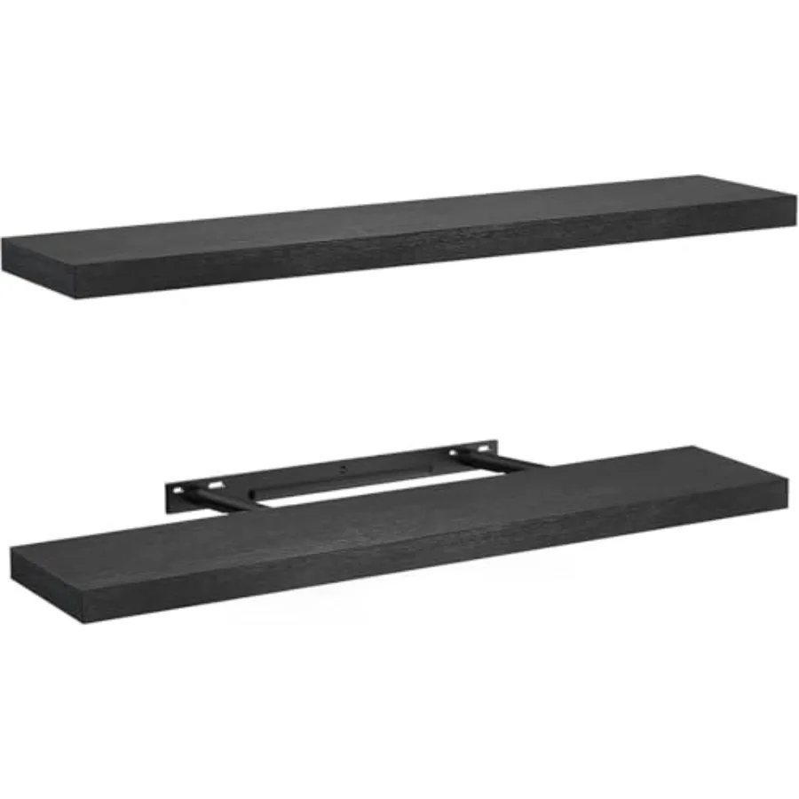 

32 Large Floating Wall Mounted Shelves for Bathroom Bedroom Living Room Kitchen Office Hanging Shelf for Wall Decor Storage Set