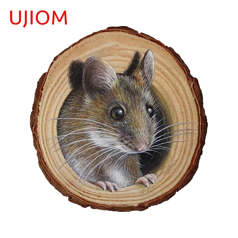 UJIOM Mouse Hole Home Decoration Living Room Decor Waterproof Wall Stickers Personalise Bathroom Kitchen Wall Decal