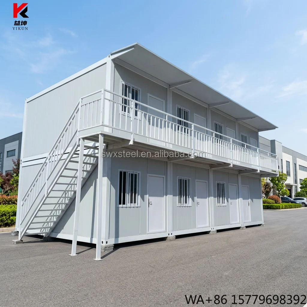 Quick Installation Farmhouse 20ft Folding Prefab Container Houses Prefab Tiny Homes Site Office Workshop