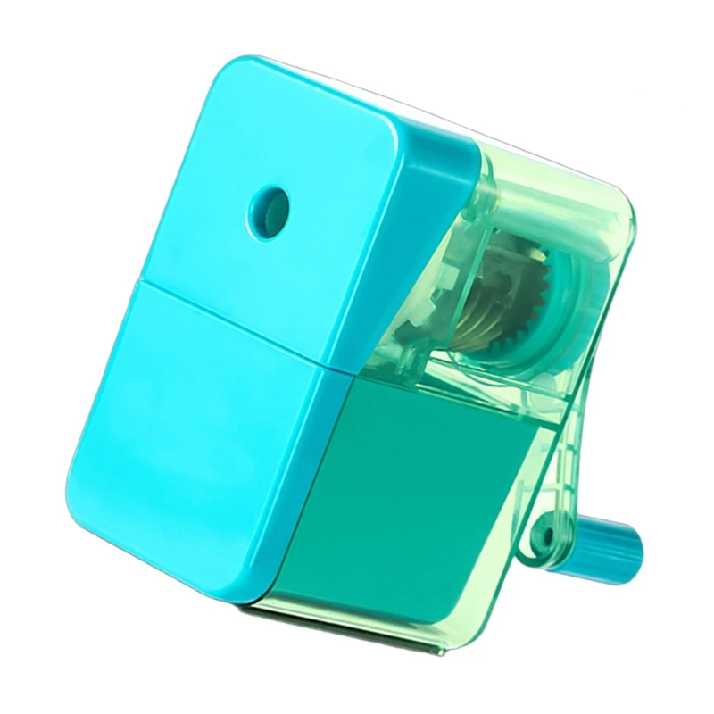 Children Manual Sharpener with Container Auto Feeding In for Most 7.3-8.0MM Pencil Colored Pencil Sketch Pencil