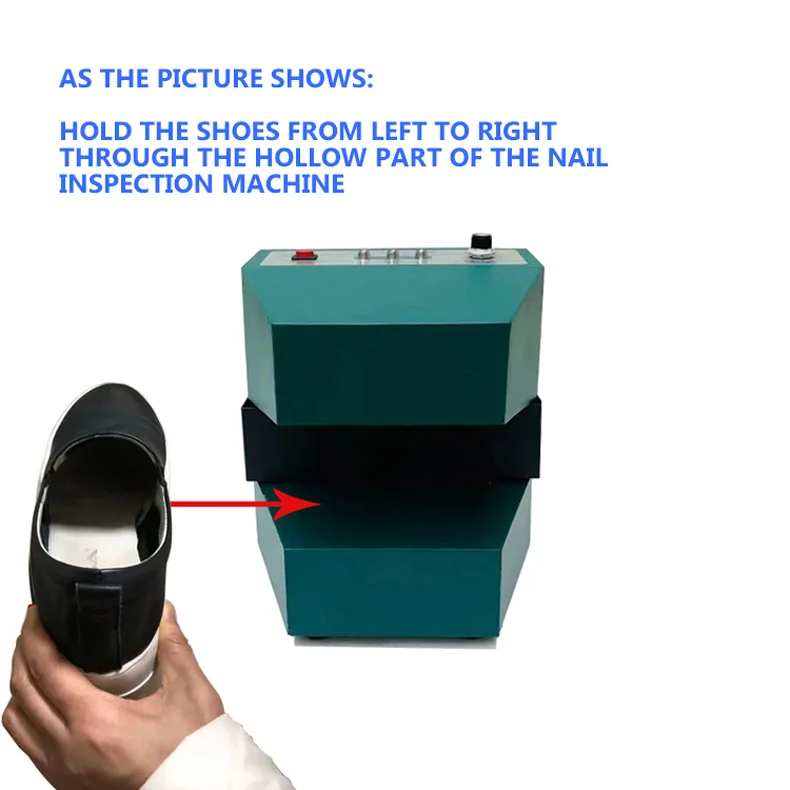 Shoe Needle Nail Detector JG-180 Shoe Head Nail Inspection Machine 220V 50HZ Shoe Metal Detector Machine 2025 NEW