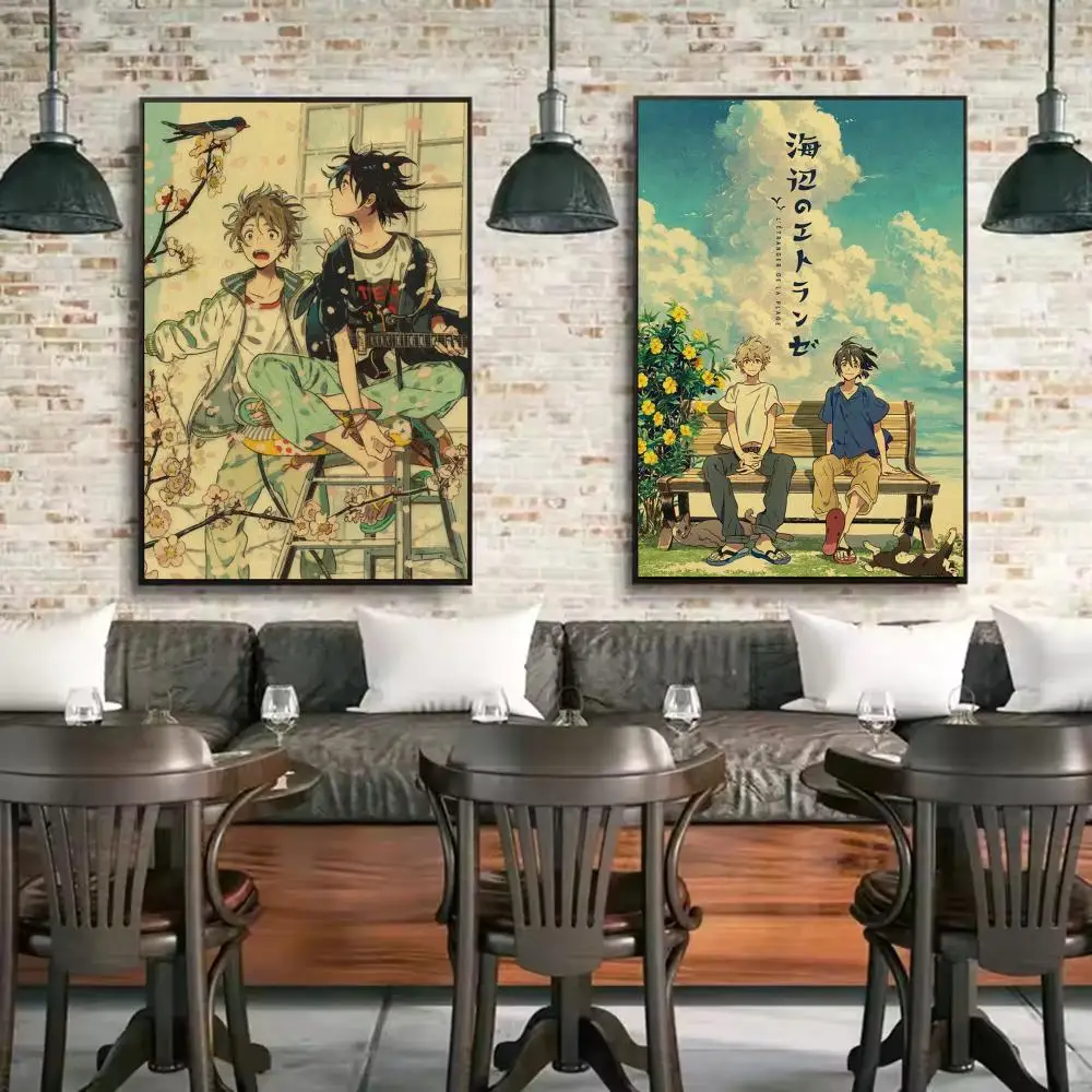 ملصق فيلم The Stranger by the Beach مطبوع عليه ورق غرفة المعيشة وغرفة النوم ومدخل البار والمقهى لوحة فنية للديكور