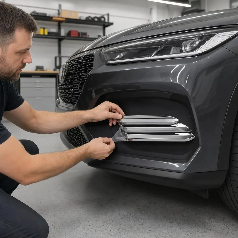 For Mazda CX-5 2026 Gloss Black Front Fog Light Trim Cover Front Bumper Fog Lamp Eyebrow Moulding Accessories