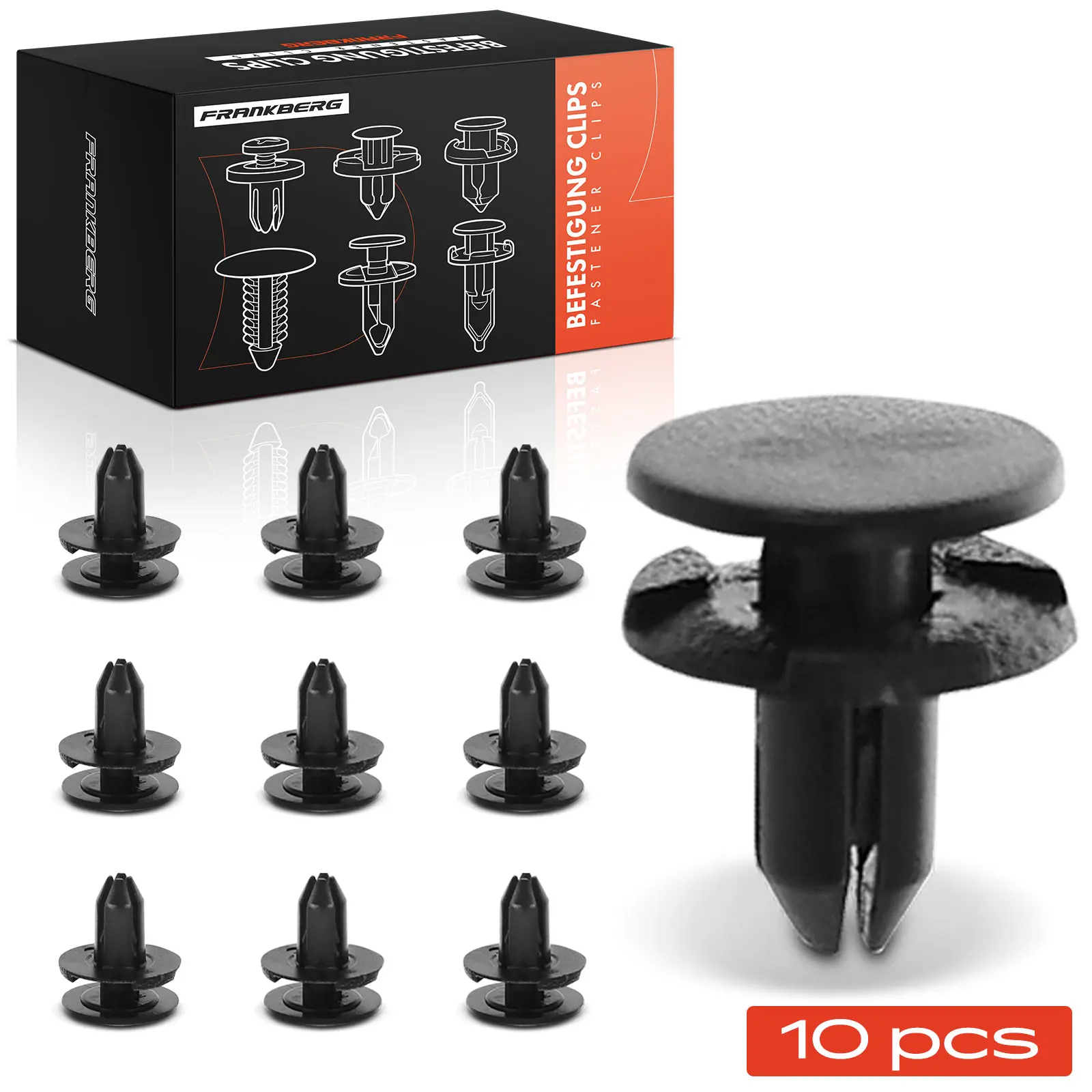 Frankberg 10x bevestigingsclips motorkap voor Infiniti Nissan Juke NV200 Pathfinder 66820AX020 668202DV0A 21159