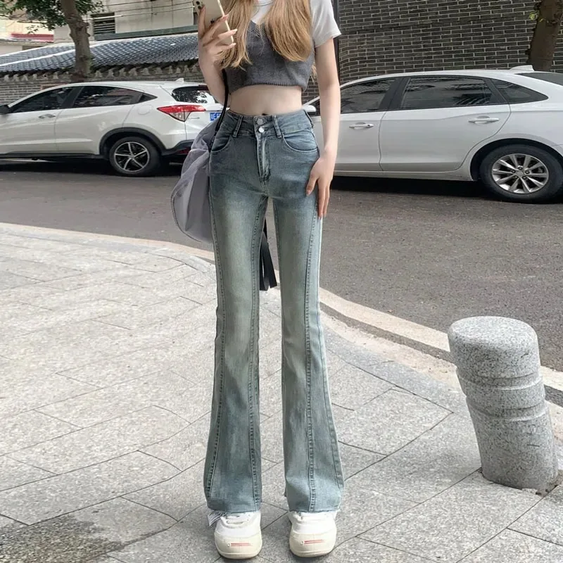 Low Waist Jeans Y2K Women Quality Texture Material Feel Female Denim Fashion Comfortable Lasting Wear Resistant Anti Wrinkle