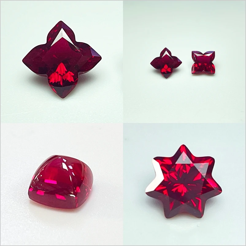 مختبر نمت روبي حمامة الدم الأحمر تخفيضات متعددة المتاحة جوهرة قسط لإعداد المجوهرات وتصميم مخصص شهادة قابلة للاختيار