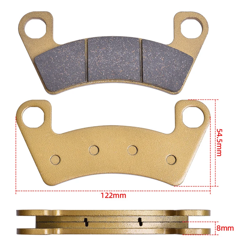 Front Rear Brake Pads for ARCTIC CAT 1000 Wildcat XX 2018-2014 1000cc Cushman Hauler 4x4 2019 2020 812 Prowler Pro XT 2019-2023