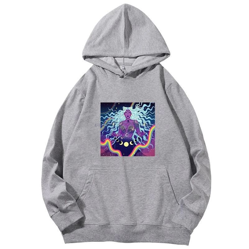 Psychedelic Trippy Sexy Female Lucid Dream fashion graphic Hooded sweatshirts Hooded Shirt essentials hoodie Men's sportswear