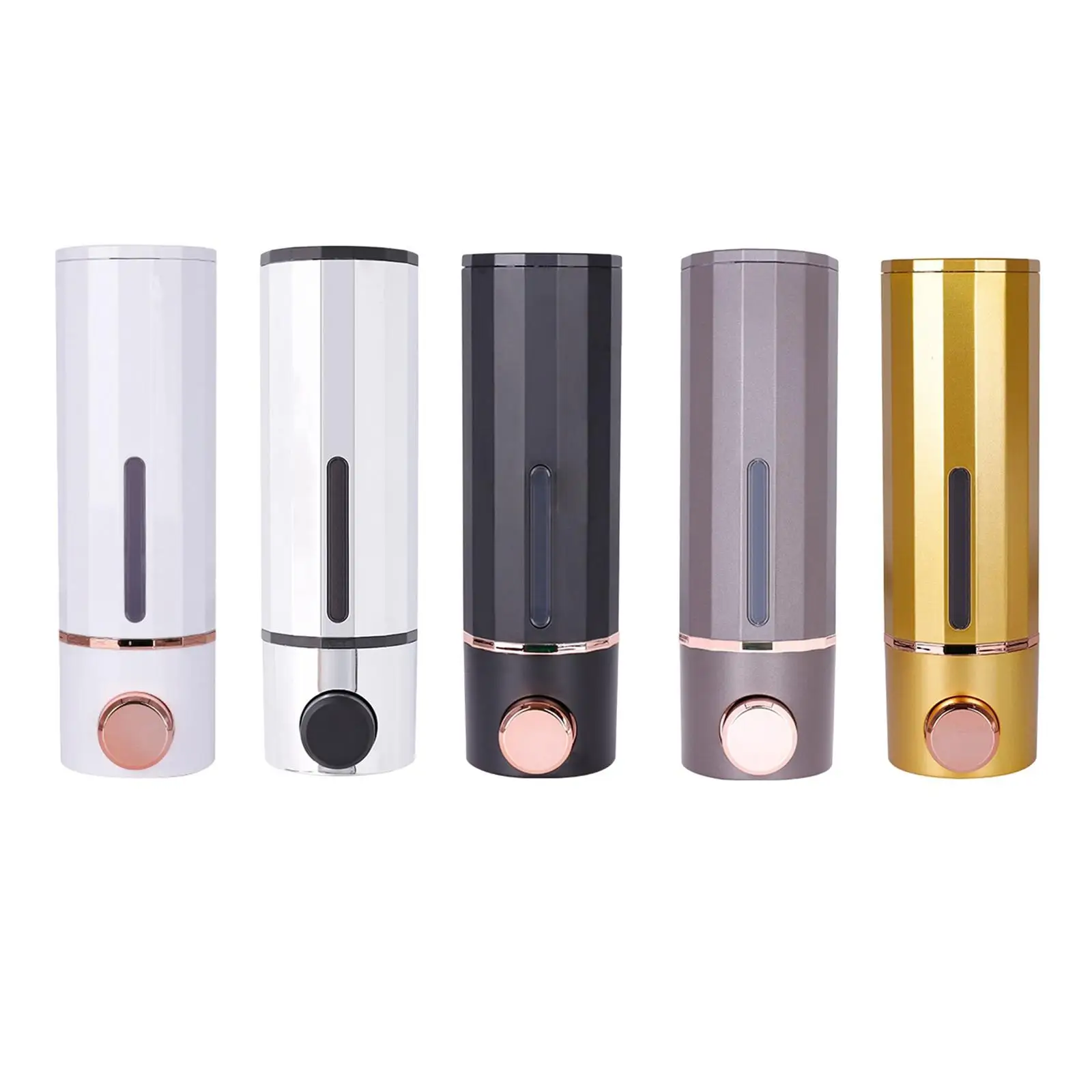 

Liquid Soap Dispenser Durable Convenient Waterproof Wall Mounted Shampoo Dispenser for Bathroom Restaurant Hotel Commercial