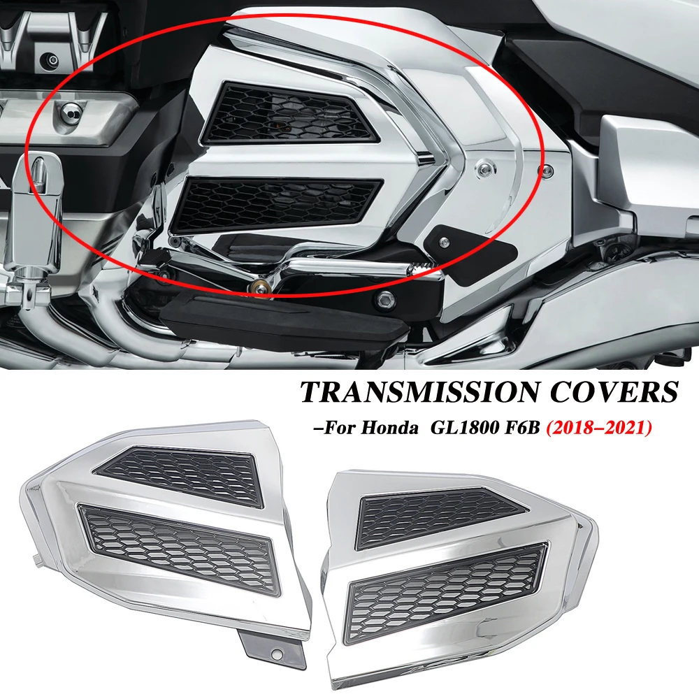 

For Honda Gold Wing GL 1800 GL1800 F6B 2018-2021 2020 2019 Fairing Radiator Grille Cover Engine Transmission Covers Chrome/Black