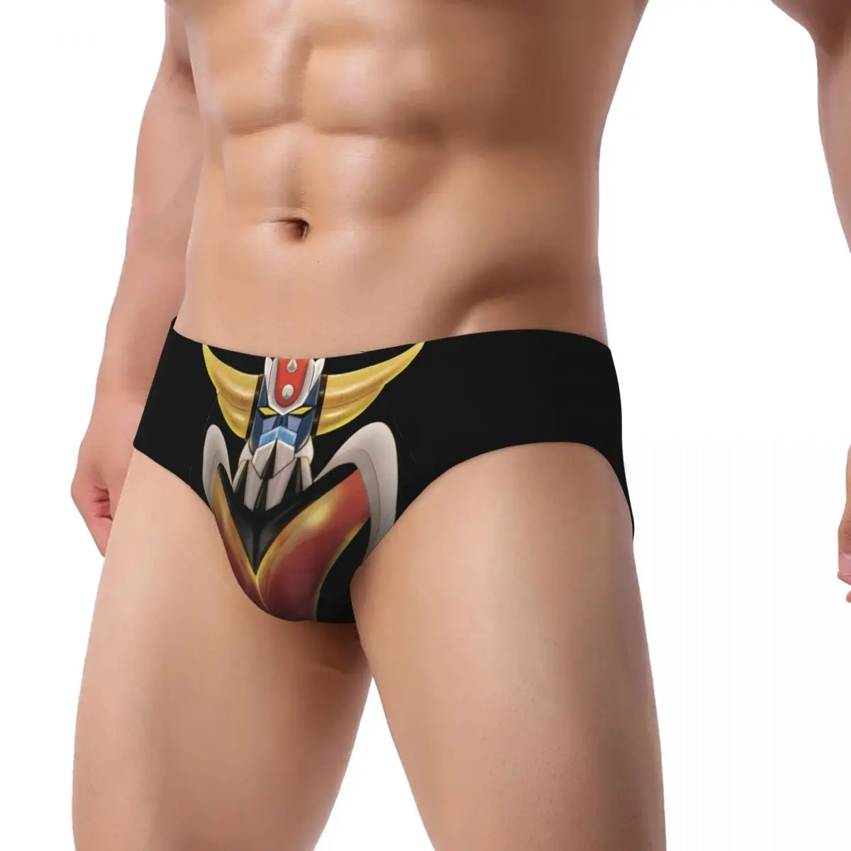 Custom Men UFO Robot Grendizer Goldorak Panties Underwear Male Comfort Mazinger Z Briefs Underpants