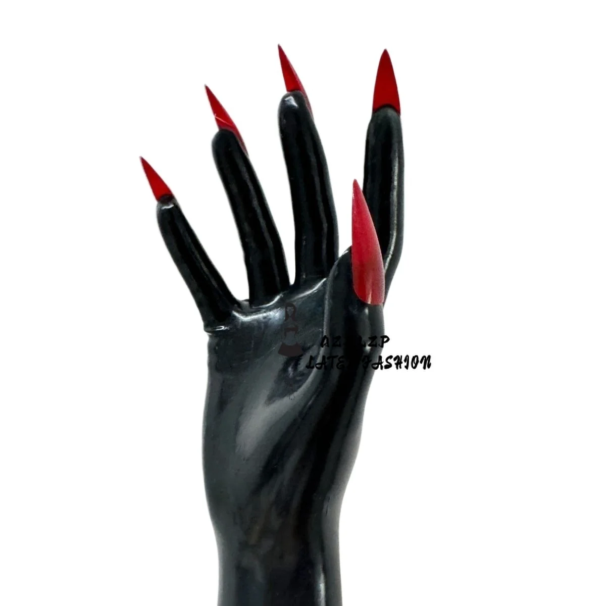 Latex Gloves with Nails Rubber Manicure Gloves