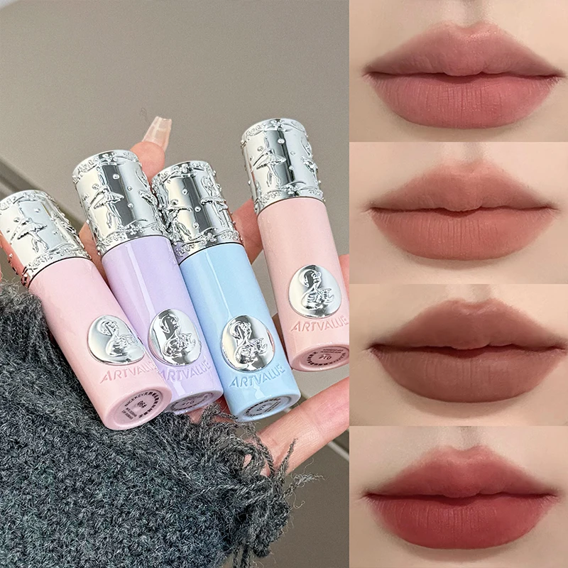 NICEKEY Conjuntos de maquiagem de balé rosa incluem 4 feixes labiais, 1 blush, 1 pó prensado, 1 paleta de sombras, 1 paleta de contorno e colar