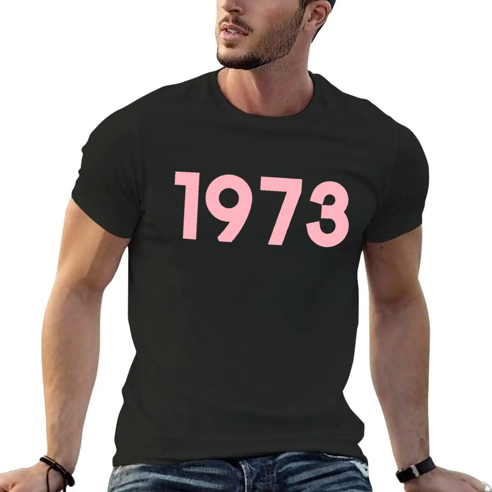 1973 T-Shirt basketball graphic tees boys whites mens champion t shirts