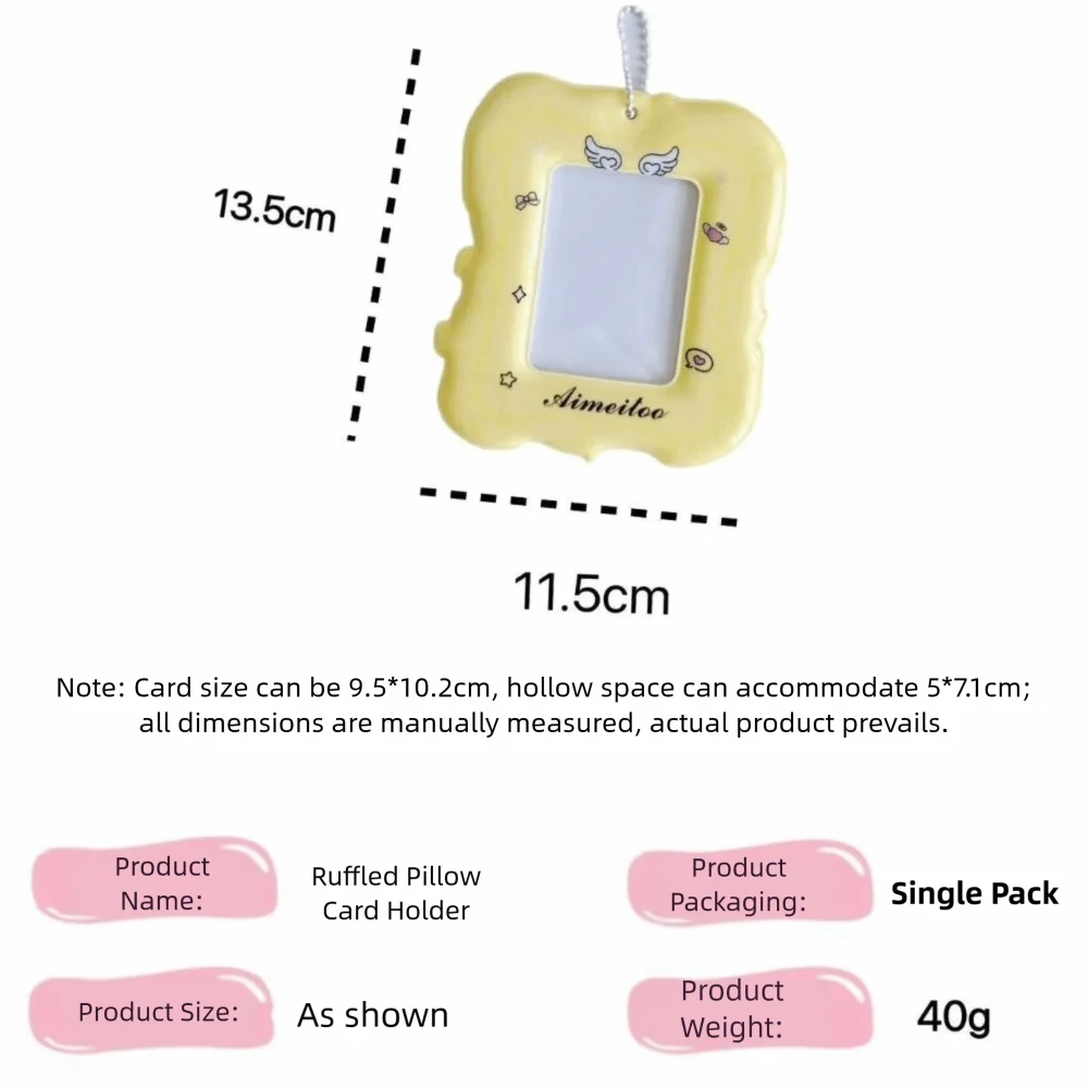 لطيف 3 بوصة المعبود Photocard حامل صورة عرض Kpop صور بطاقة حالة PVC مع حامل بطاقة سلسلة #6