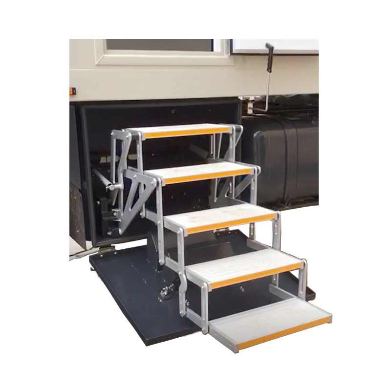 

5-Steps Ladder 5-Step Electric Folding Steps for RV Camper Motorhome Van Caravan Trailer Truck CE and EMARK Certified