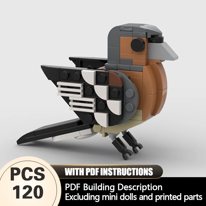 

Creators Animal Series Model MOC Building Bricks Chaffinch Modular Technology Gifts Holiday Assemble Children Toys Suit