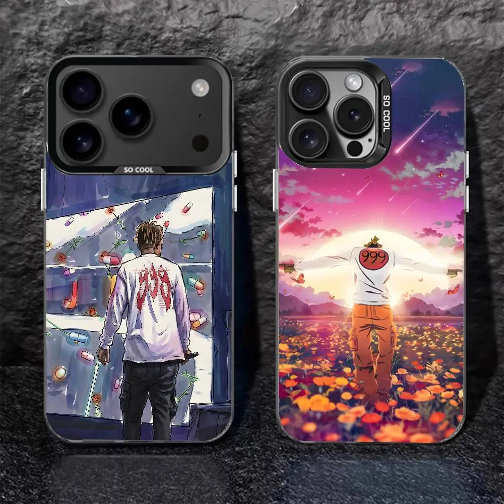 

Rapper 999 J-Juice W-WRLD Phone Case For iPhone 17,16,15,14,13,12,11,Pro,Max,Plus,Black Matte Shockproof Cover