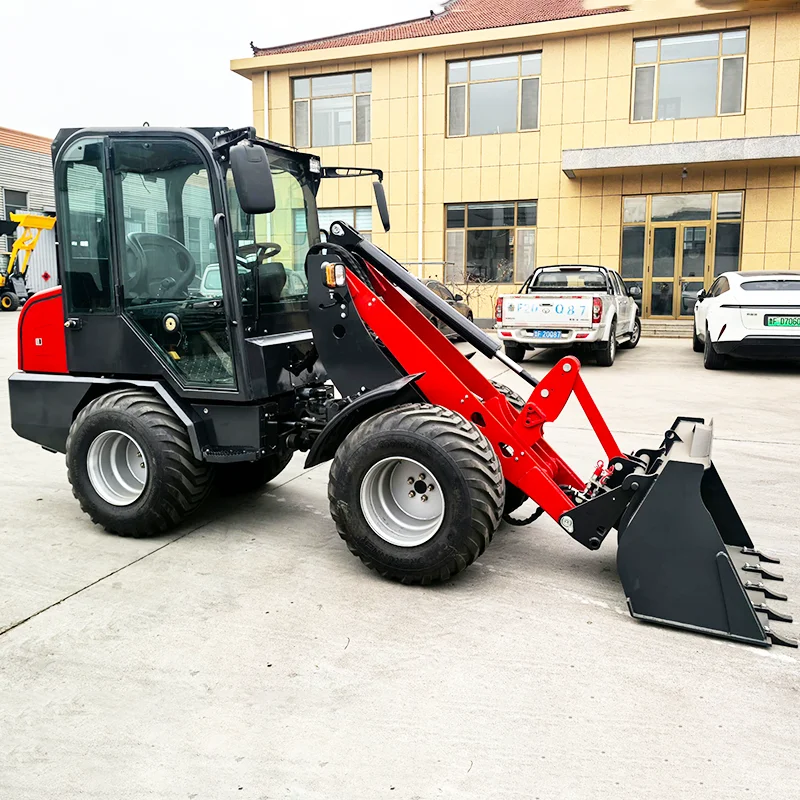 Customized 4 Wheel Drive Earth Moving Construction Heavy Machine 2.0ton Telescopic Boom Wheel Loader