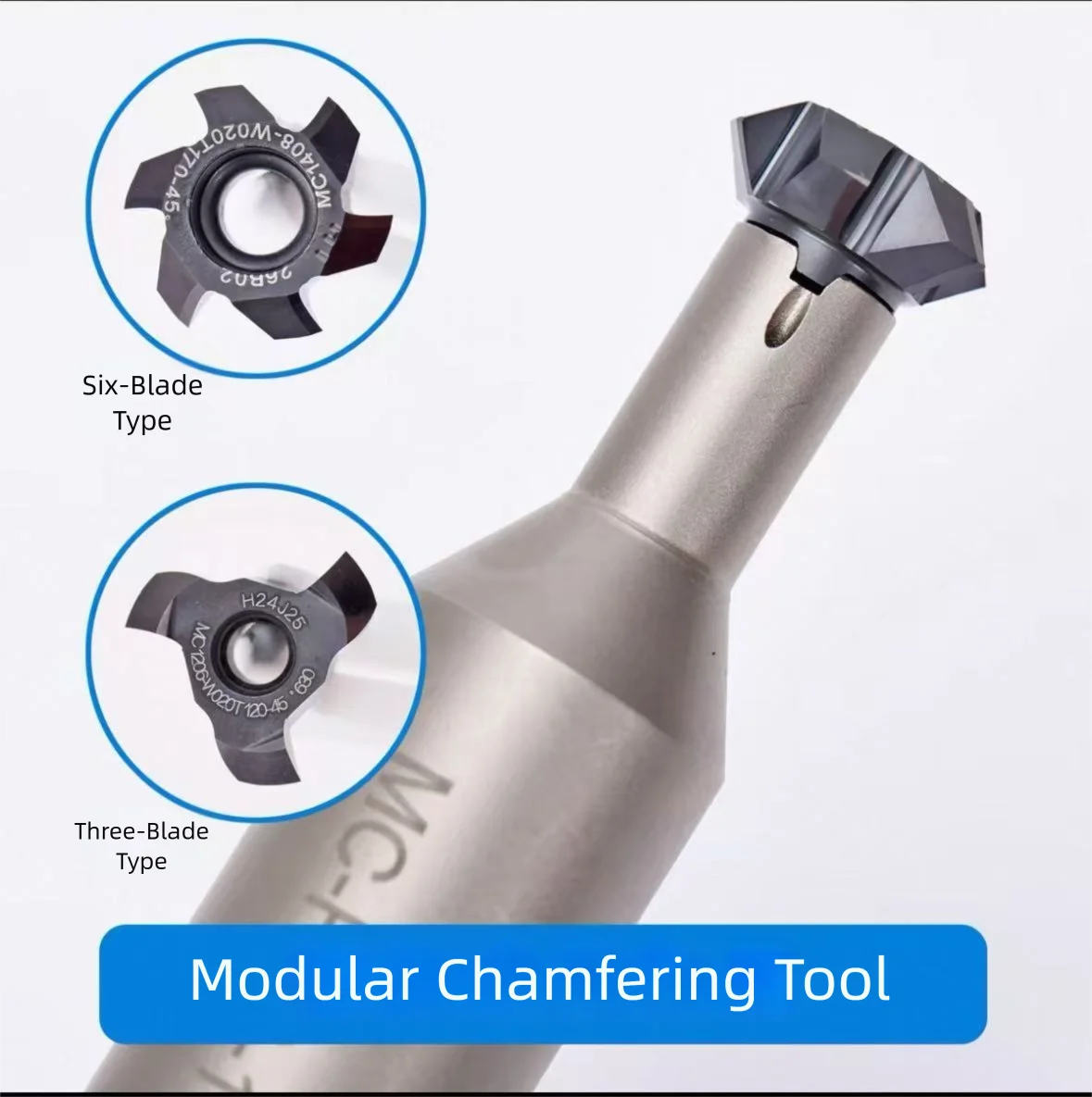 

Modular 90°30° Top/Bottom Chamfer Tool Holder Indexable Replaceable Head Boring Bar for CNC Deep Hole Deburring Machining