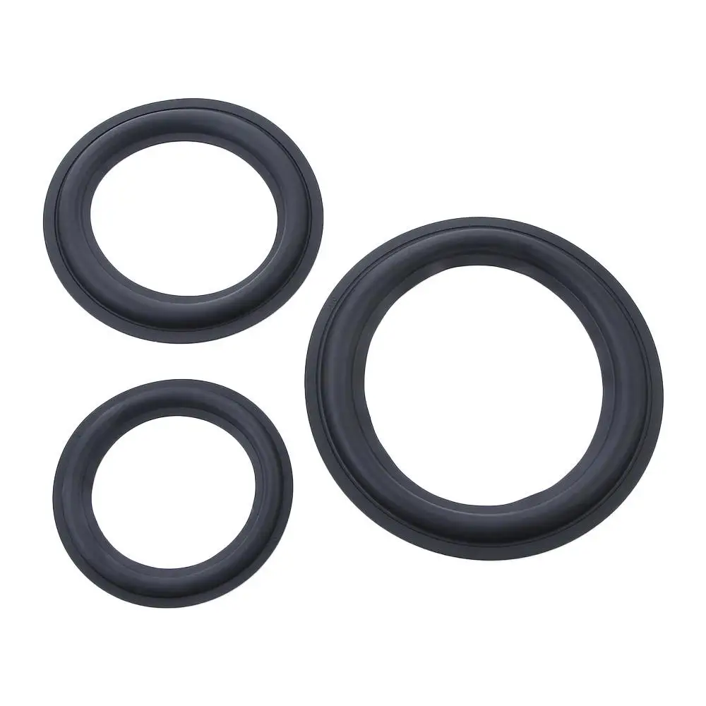 1PC Black Rubber Speaker Folding Edge Ring Suspension Edge Ring DIY 3/4/5/6.5/7/8/10/12/9 INCH Subwoofer Speaker Repair Parts