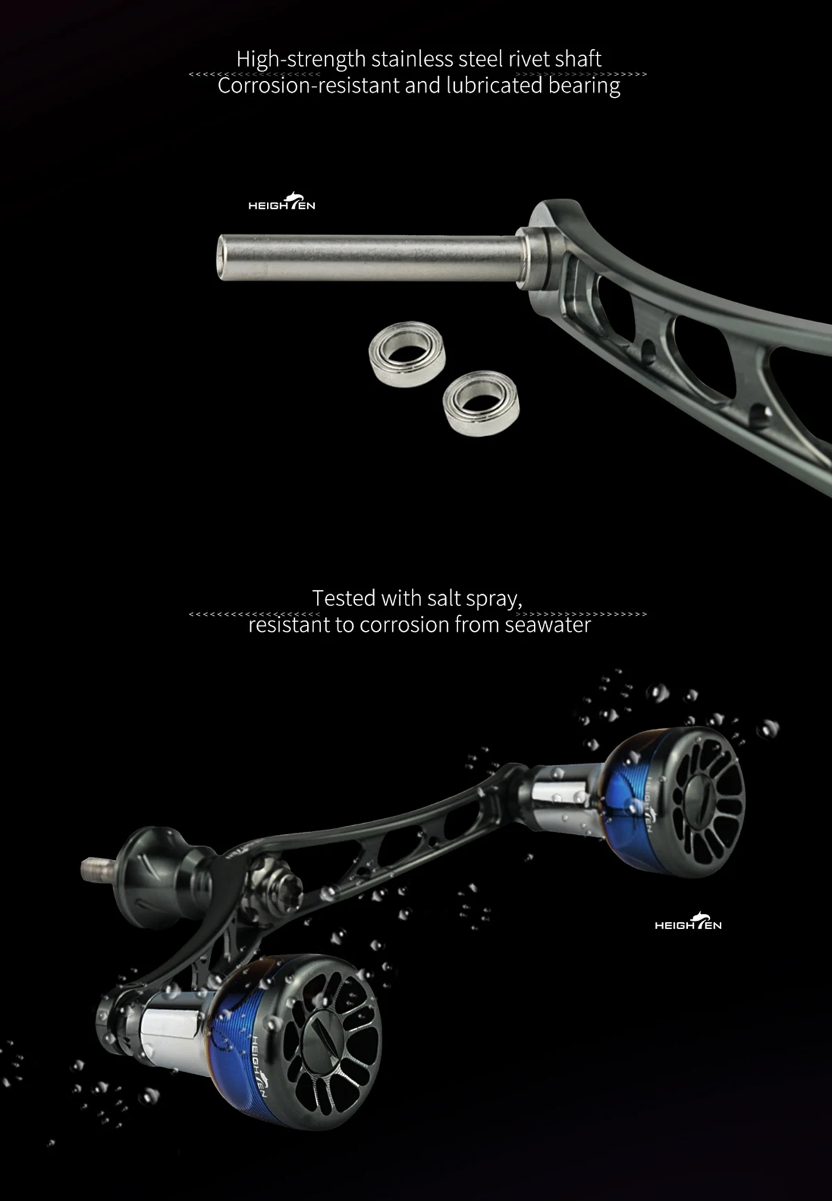 HEIGHTEN Spinn rollen griff 98mm für Shimano Daiwa Spinn rolle – Detail 5