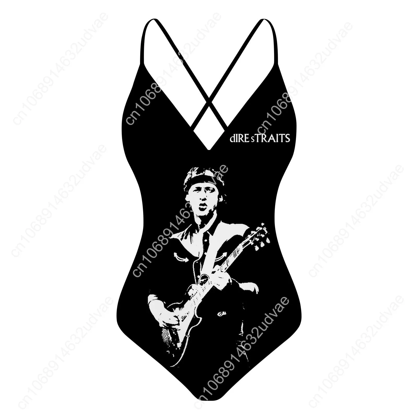 Dire Straits V-neck Halter Back Swimsuit Womens Bathing Suits Personalized Bikini Pool Party Swimwear Custom Made Beachwear