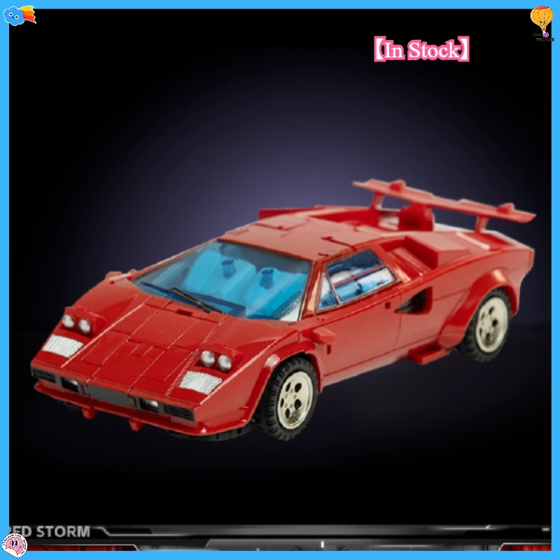 

【In Stock】Transformation Toys DX9 TOYS Sidearm Red Storm Reprinted with New Color Lamborghini Sports Car