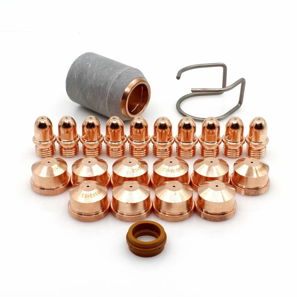 

23pcs Plasma Torch Electrode PR0101 Tips Nozzle 1.4mm PD0101 PC0109 For A101 Torch Ring PE0101 WSP-08011 Welding Tool Parts