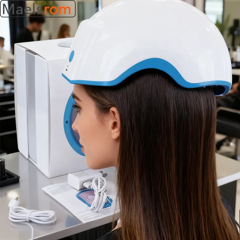 

Hair Growth Helmet 272 Laser LLLT Therapy Cap for Hair Regrowth Anti Hair Loss Treatment Device Thinning Hair Treatment Home Use