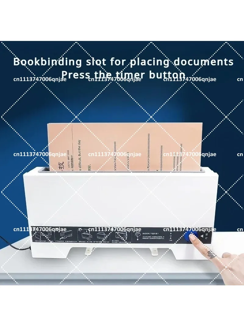 Machine de reliure à chaud A4 110V, petite machine adhésive automatique pour le bureau et la maison, tri de documents de 4 mm