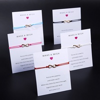 Simple Retro Lucky Infinity Symbol Bracelets For Women Men Handmade Braided Multicolor String Chain Adjustable Bangles Jewelry