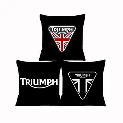 Juste de coussin Triumph pour canapé taie d'oreiller housse de siège voiture jeter taie d'oreiller 45x45cm pour la maison décorative SJ-723