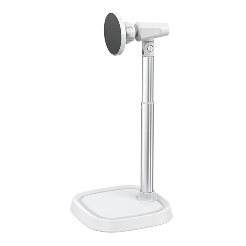 데스크탑 라이브 스트리밍 회의용 EDT-알루미늄 합금 브래킷 휴대 전화 자기 흡입 브래킷 오버 헤드 샷 스탠드 Silve