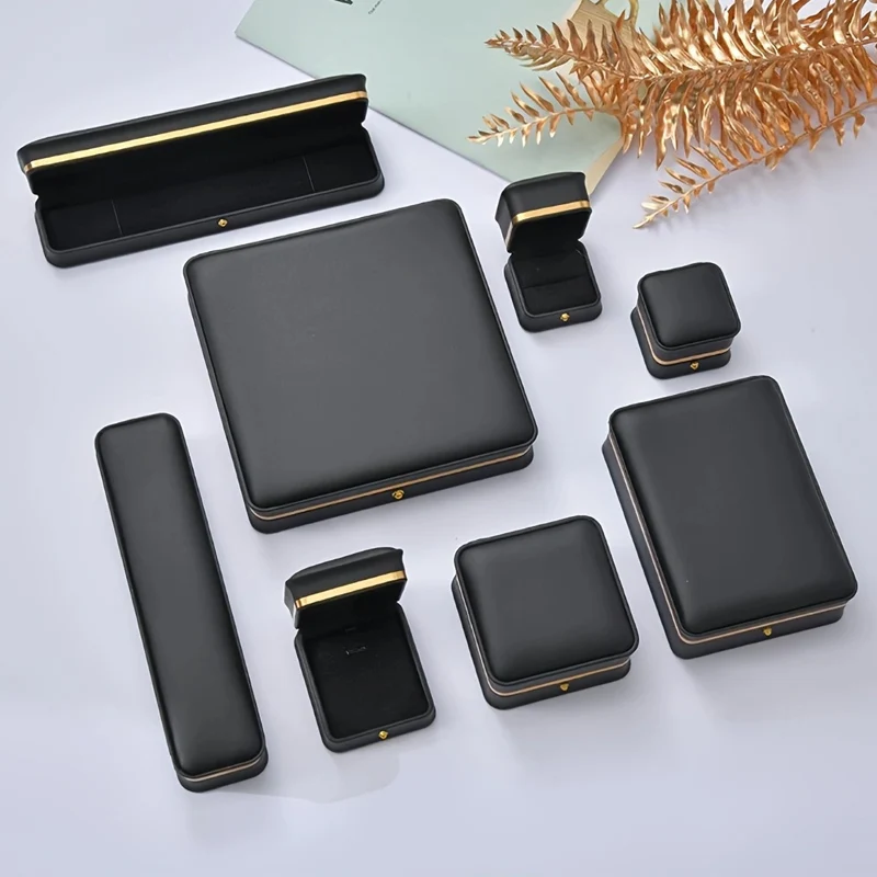 1PC Jewelry Box High end Leather Ring Box Jewelry Box, Valentine's Day, Mother's Day, Birthday Party Gift Box