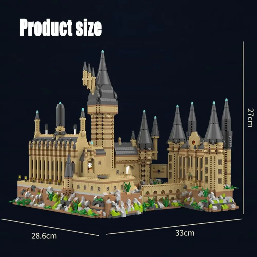 Harry Castle Kit di blocchi architettonici in miniatura da 54 pezzi: regalo ideale per bambini e adulti