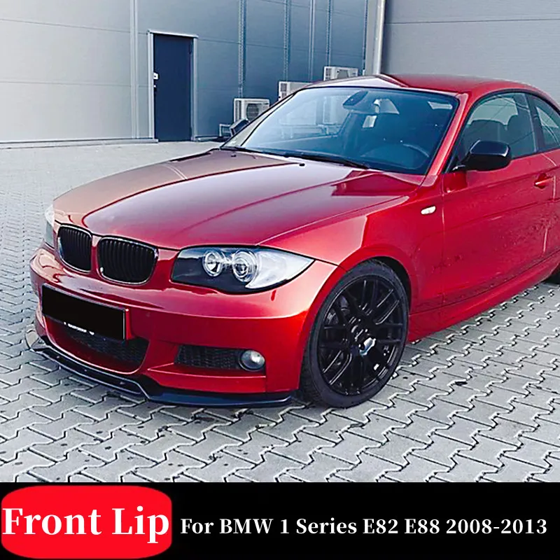 

For BMW 1 Series E82 E88 2008-2013 Car Front Bumper Splitter Lip Chin Spoiler Body Kit Protector Guard Exterior Accessori